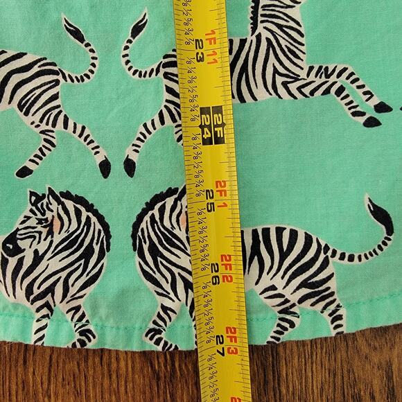 Nick & Nora Pajamas Zebras Mint Green Sz XL Lightweight 100% Cotton Sleepwear - Picture 7 of 13